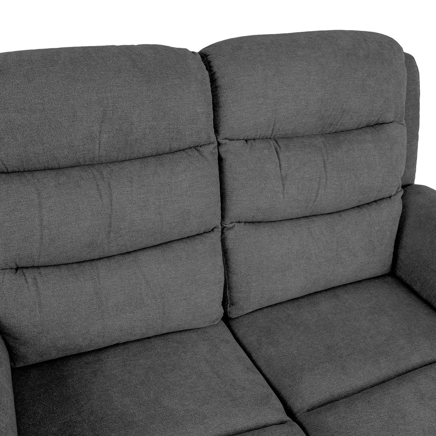 Home4You Dvivietė atlošiama sofa MIMI su elektriniu mechanizmu, pilka