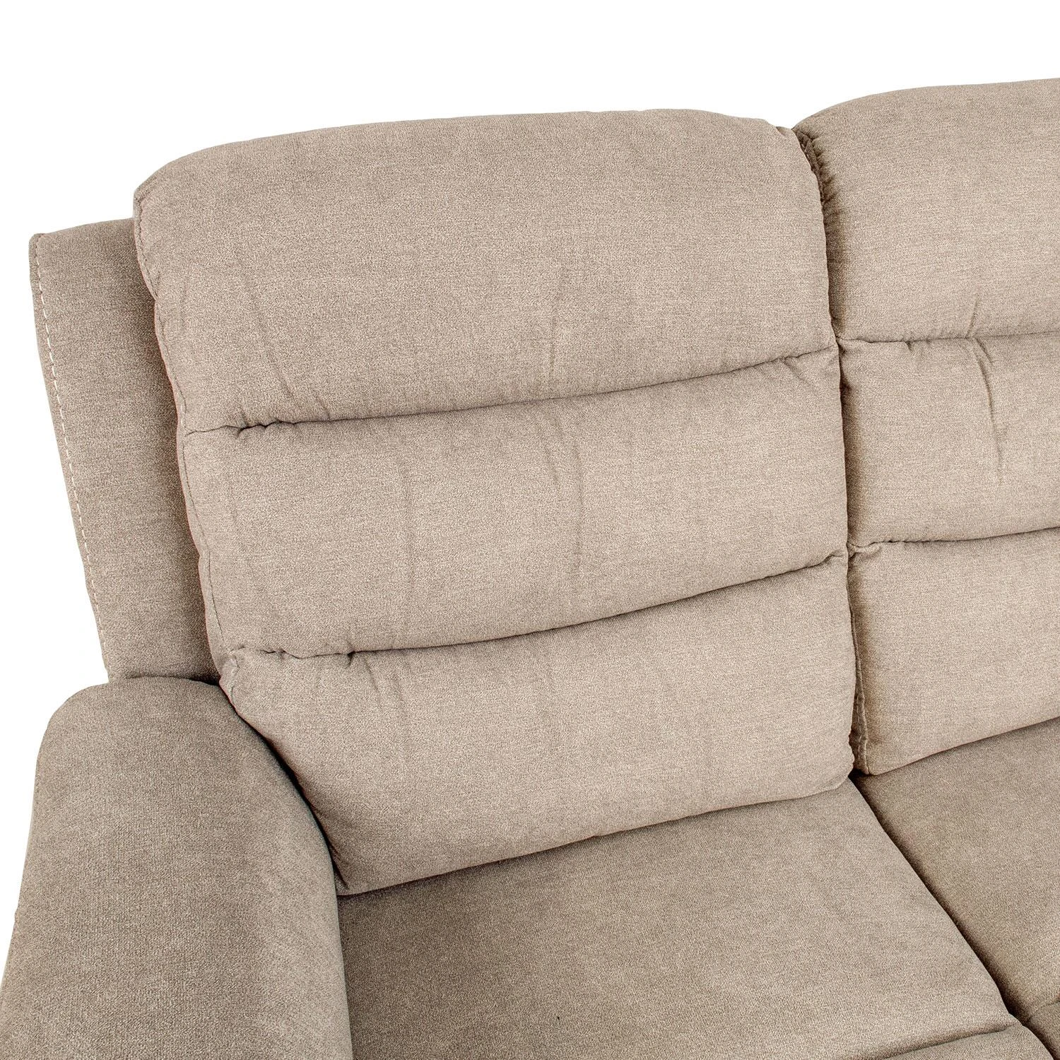 Home4You Dvivietė atlošiama sofa MIMI su elektriniu mechanizmu, šviesiai pilka