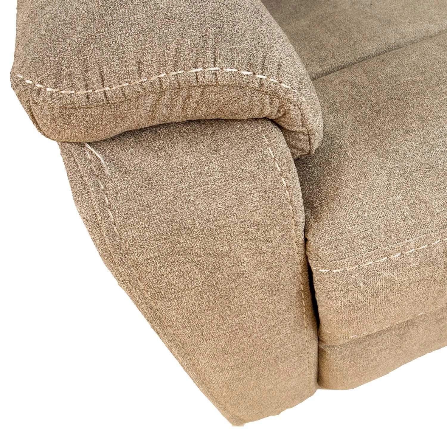 Home4You Dvivietė atlošiama sofa MIMI su elektriniu mechanizmu, šviesiai pilka