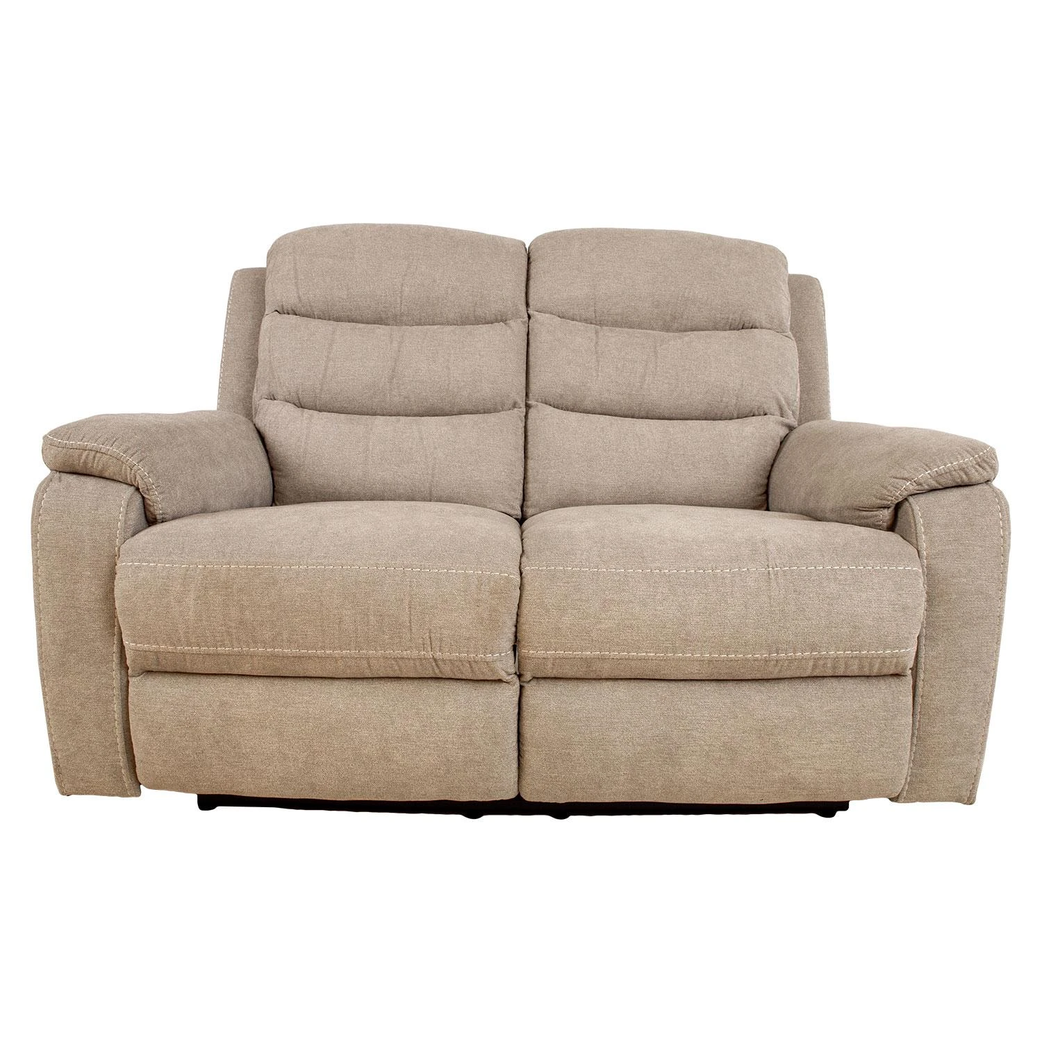 Home4You Dvivietė atlošiama sofa MIMI su elektriniu mechanizmu, šviesiai pilka