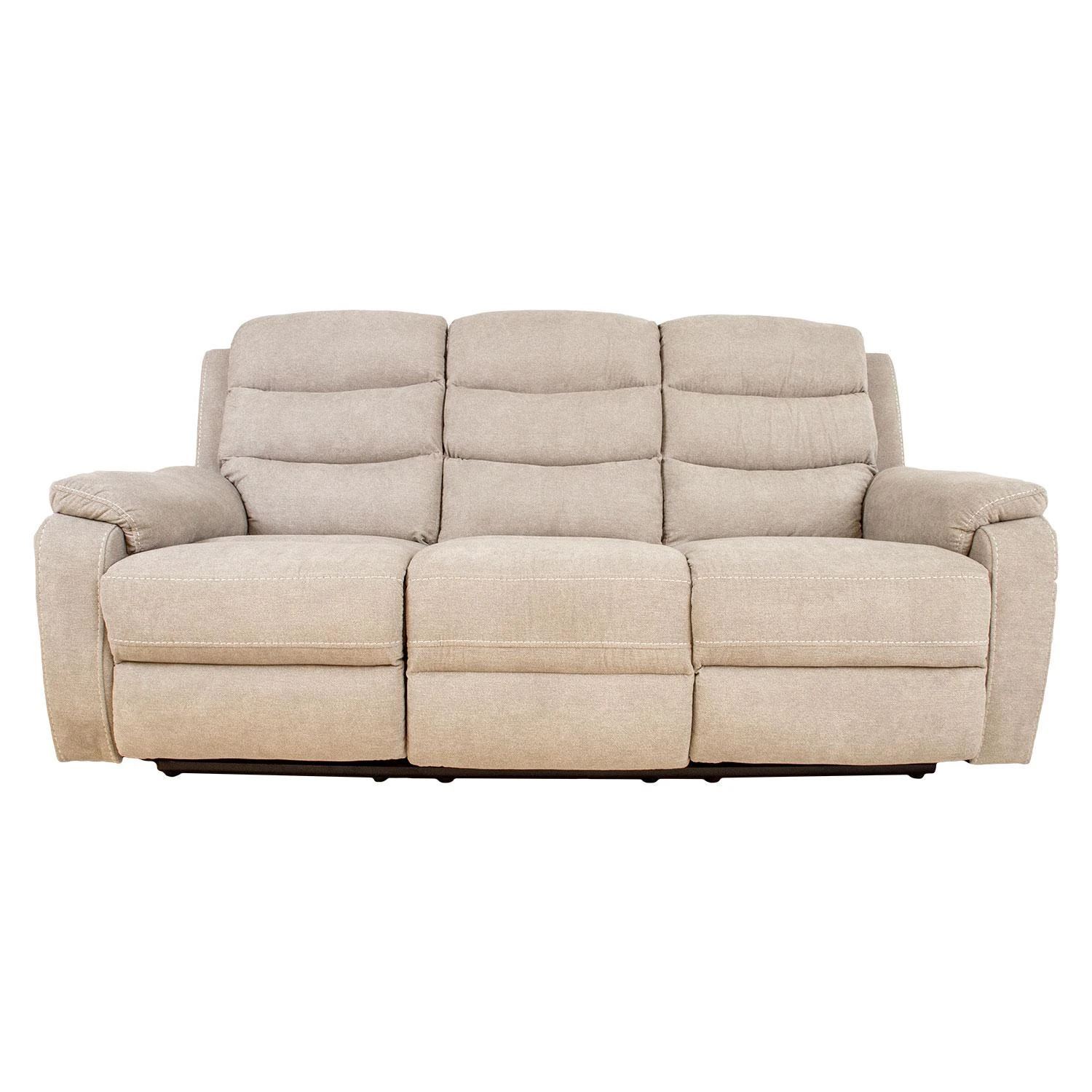 Home4You Trivietė atlošiama sofa MIMI su elektriniu mechanizmu, šviesiai pilka
