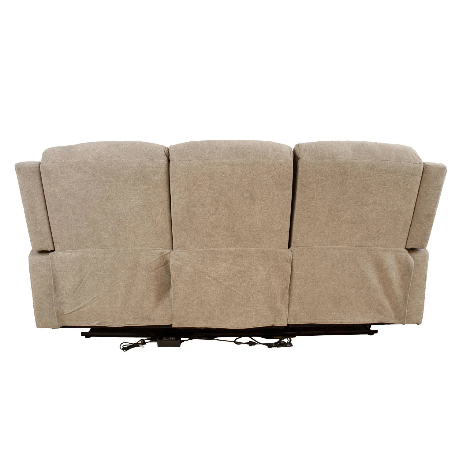 Home4You Trivietė atlošiama sofa MIMI su elektriniu mechanizmu, šviesiai pilka