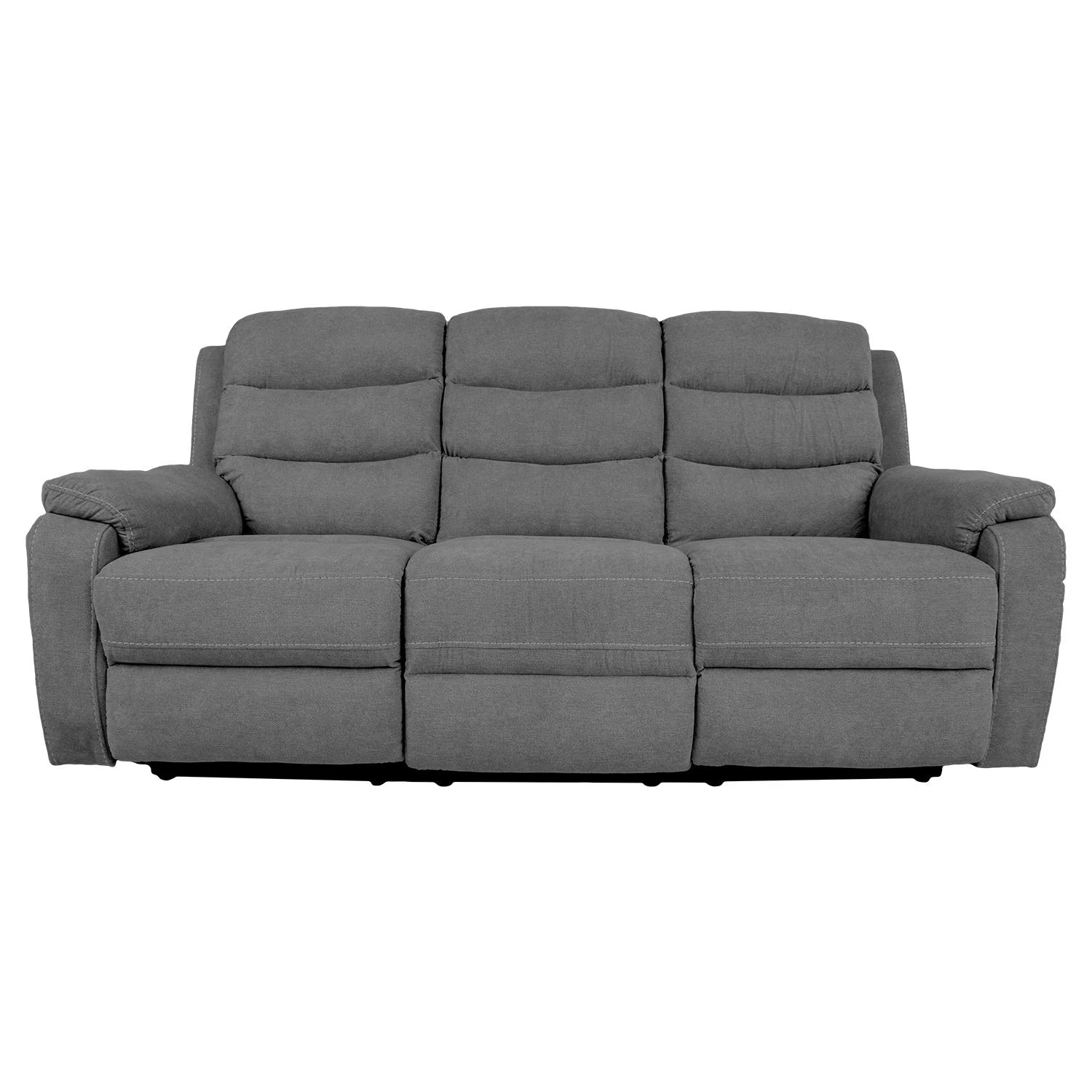 Home4You Trivietė atlošiama sofa MIMI su elektriniu mechanizmu, pilka