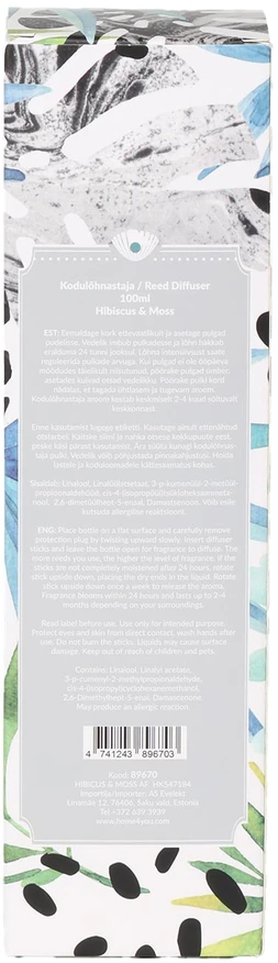 Lova Aromatinis difuzorius „PURE BOTANICS“ 100 ml, „Hibiscus&amp;Moss“