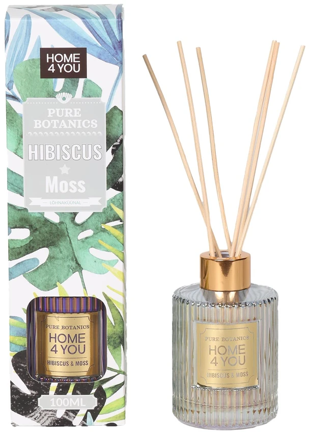 Lova Aromatinis difuzorius „PURE BOTANICS“ 100 ml, „Hibiscus&amp;Moss“