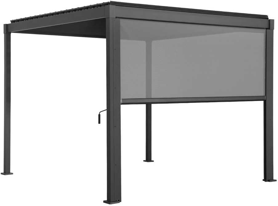 Roll-up screen for gazebo MIRADOR-80/88 3m, gray