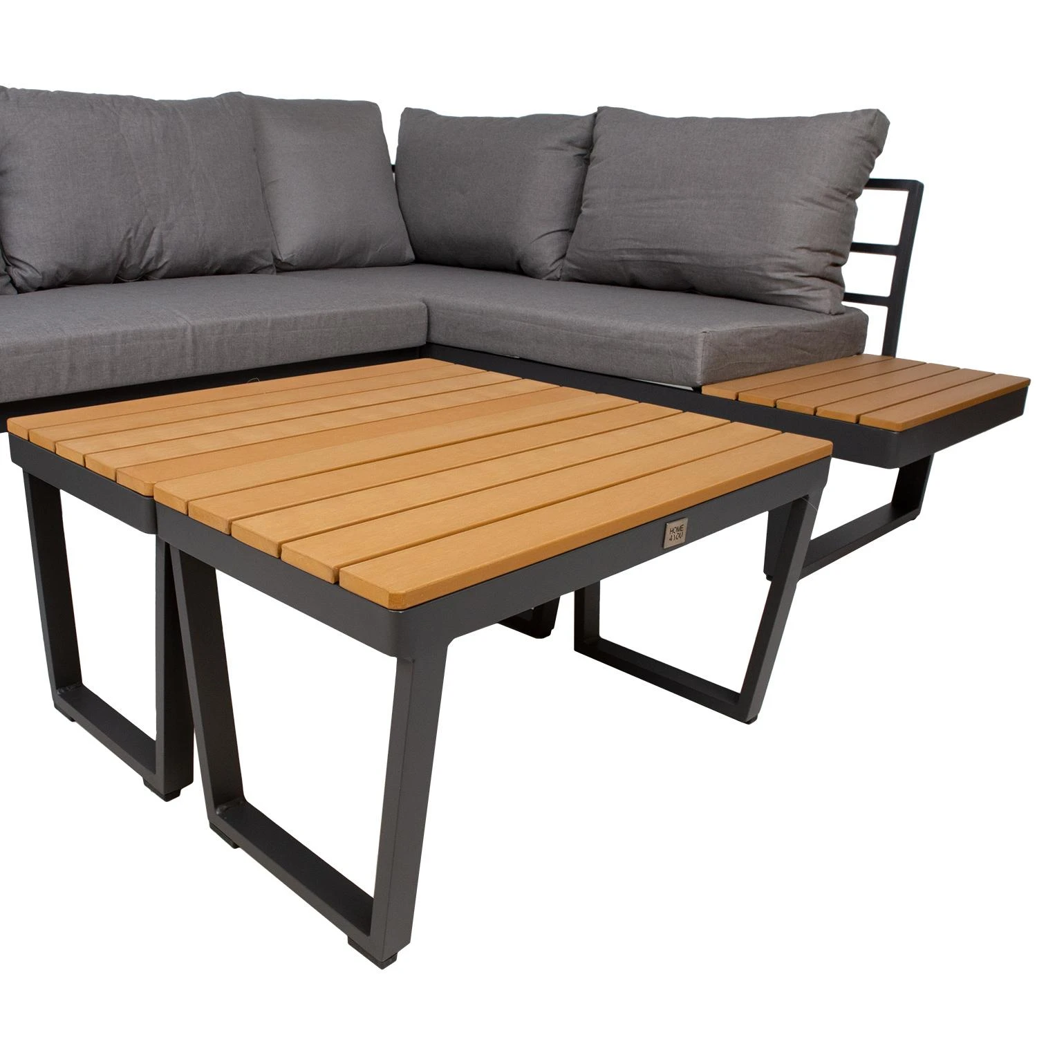 Lauko baldų komplektas Home4You Sodo baldų komplektas MALTA modular sofa, 2 tables