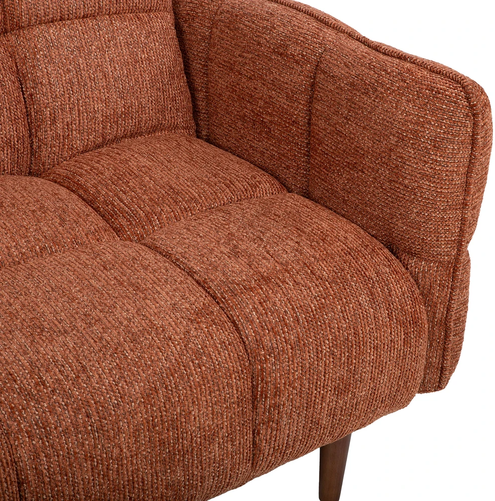 3-vietė miegamoji sofa „SERENA“, plytų raudonumo spalvos