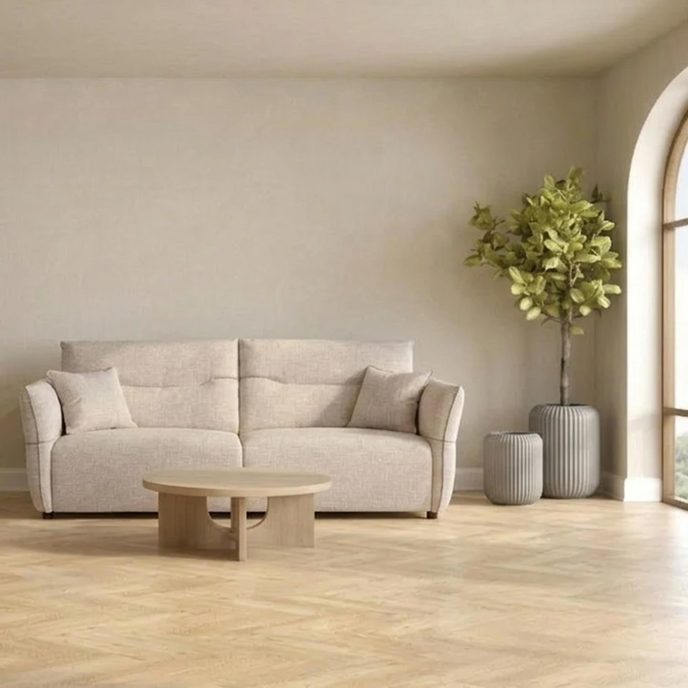 Home4You CALLA 3-vietė sofa, avižų baltas