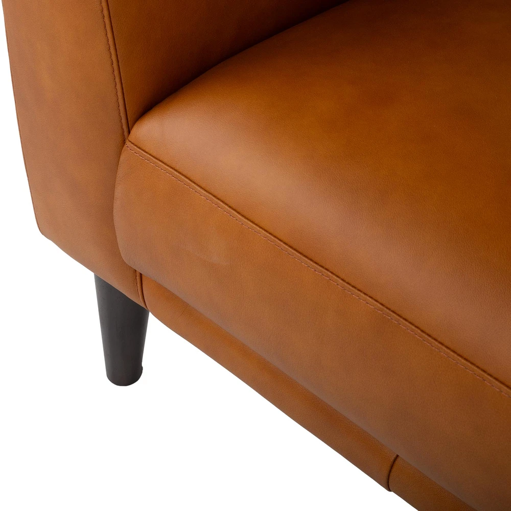 Lova Dvivietė sofa „HAVANNA“, konjako rudos spalvos