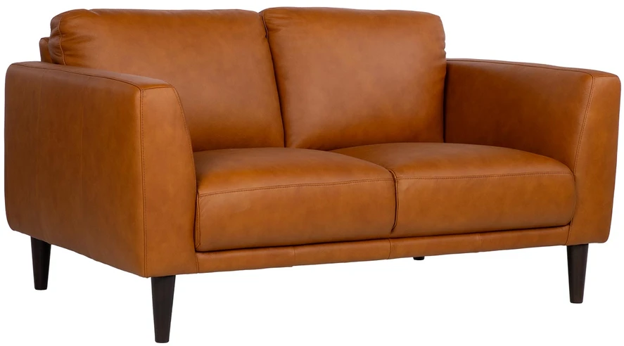 Lova Dvivietė sofa „HAVANNA“, konjako rudos spalvos