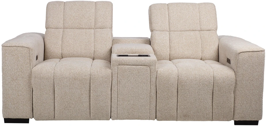 Lova „Sofa HUB“ 2-vietė elektrinė atlošiamoji sofa, smėlio spalvos