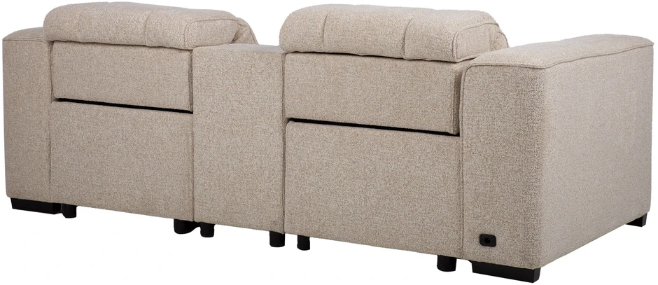 Lova „Sofa HUB“ 2-vietė elektrinė atlošiamoji sofa, smėlio spalvos