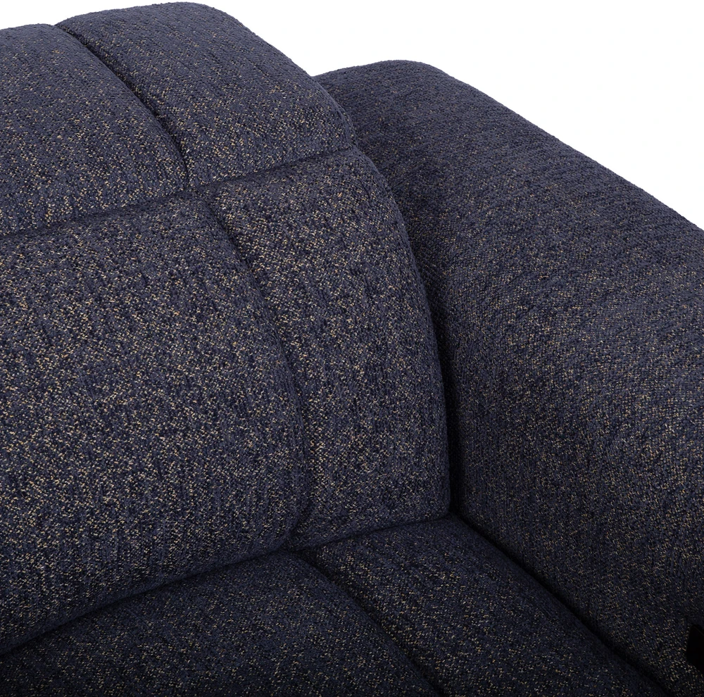 Lova „HUB“ dvivietė elektrinė atlošiamoji sofa, tamsiai mėlyna