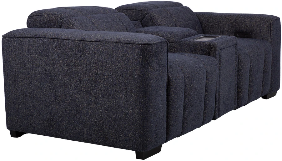 Lova „HUB“ dvivietė elektrinė atlošiamoji sofa, tamsiai mėlyna
