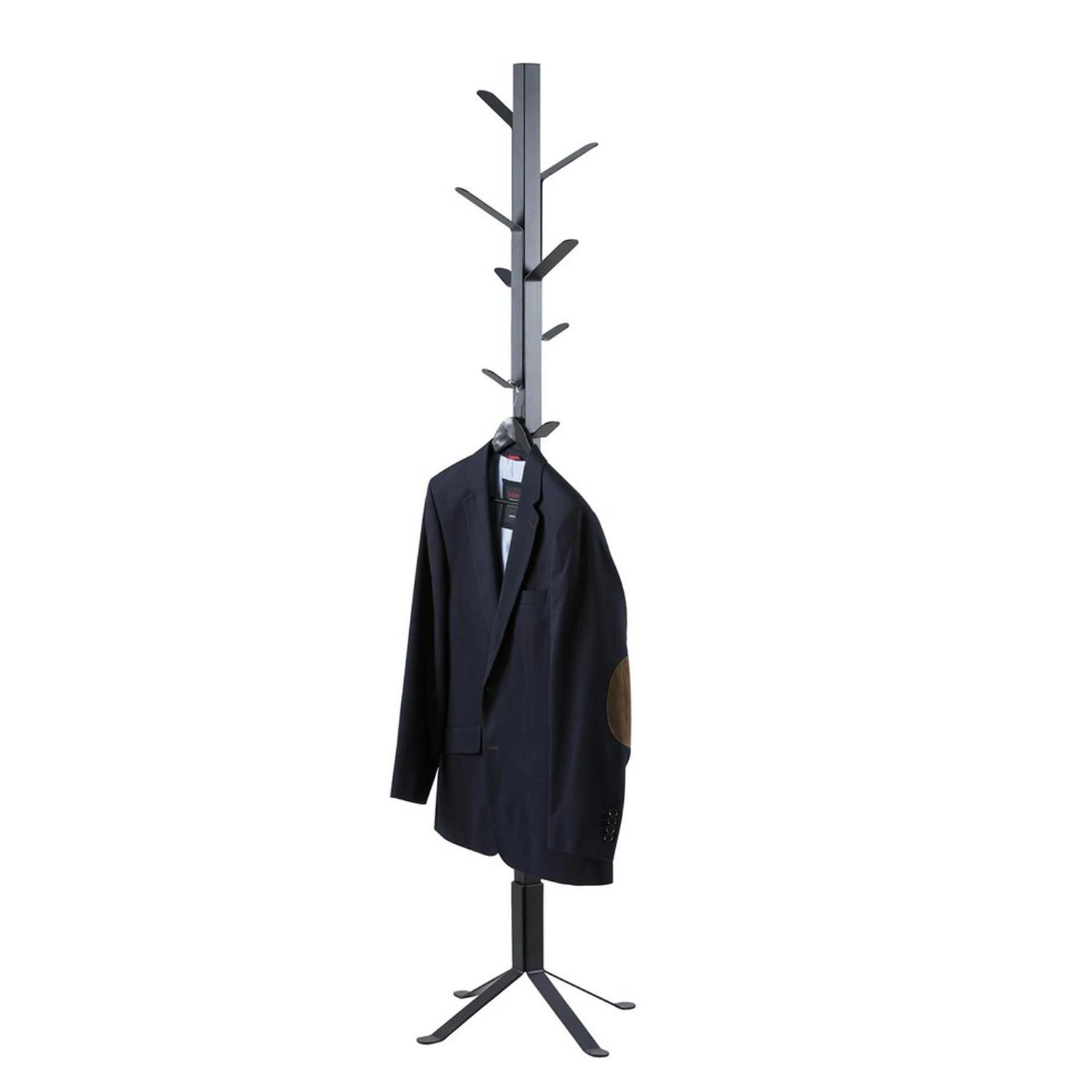 Home4You Coat rack VINSON 50x50xH181cm, juodas