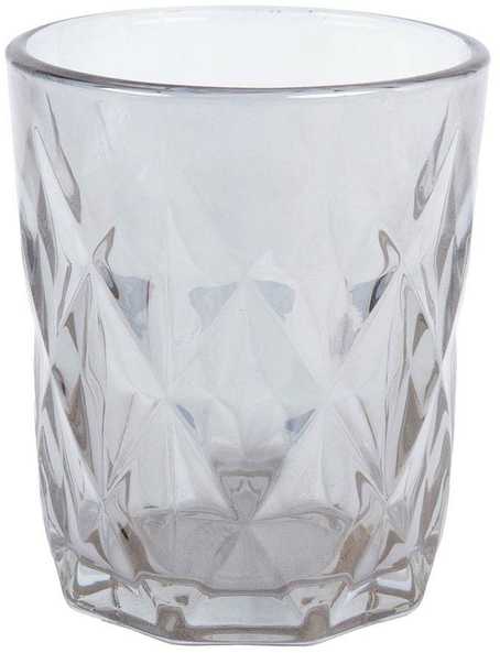 Home4You Geriamoji stiklinė CORAL 250ml, sidabrinis blizgesys