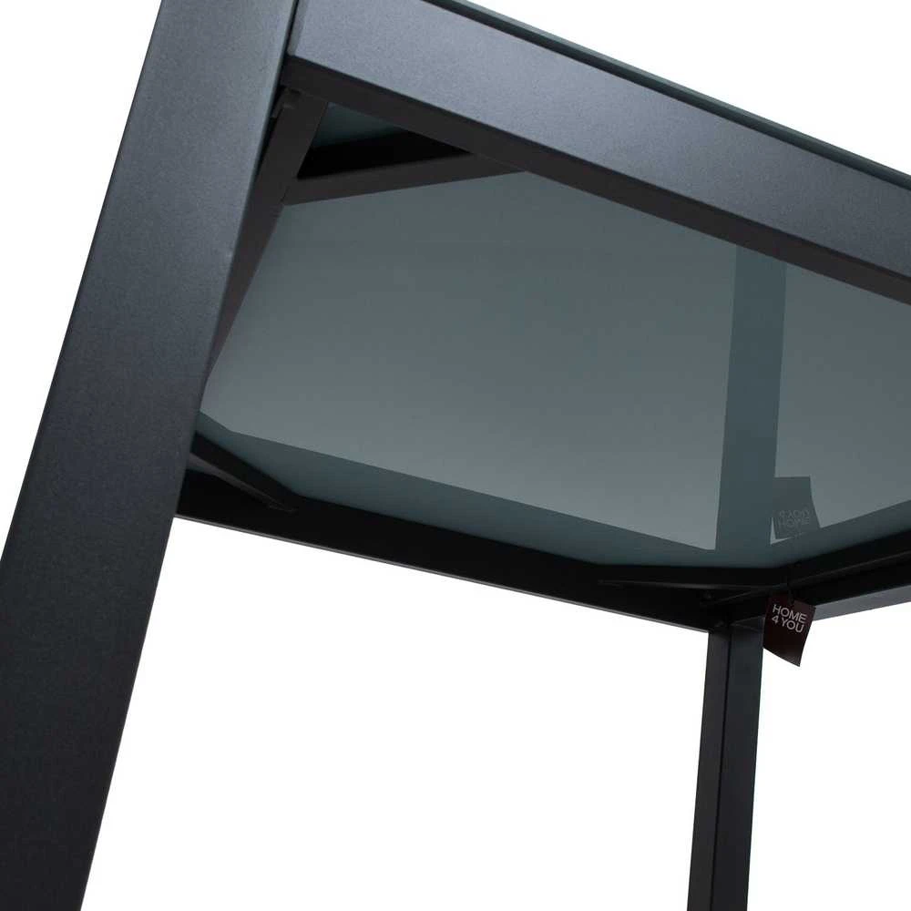 Home4You Table DELGADO 80x80xH72cm, pilkas