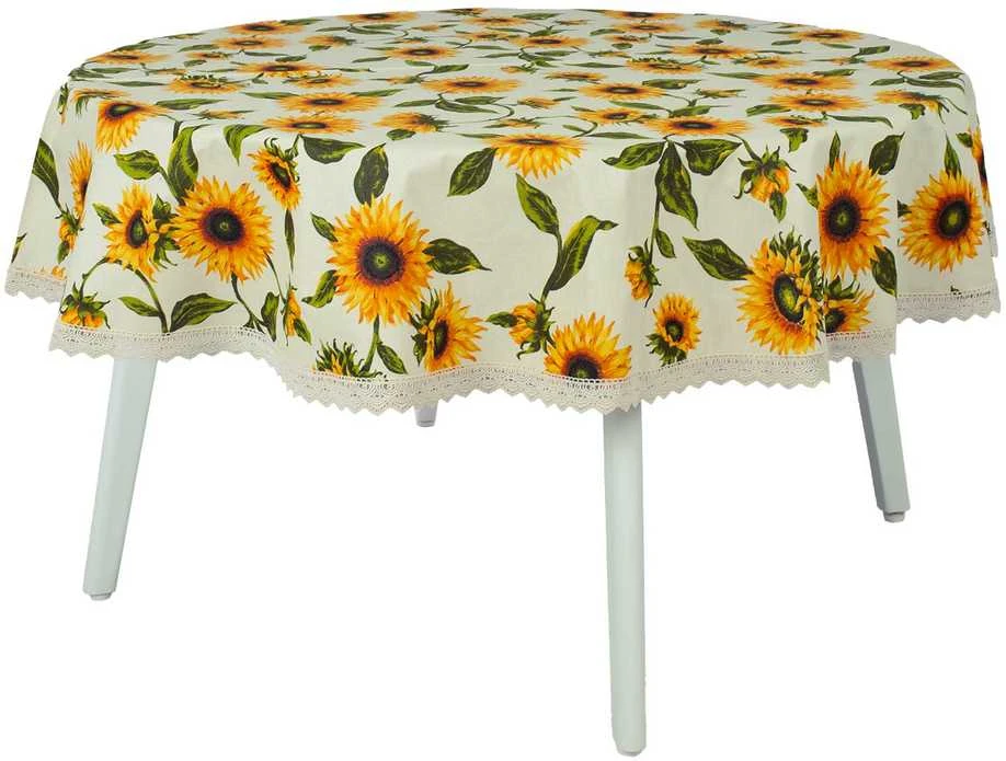 Home4You Stalo kilimėlis LONETA NEW D170cm, saulėgrąžos
