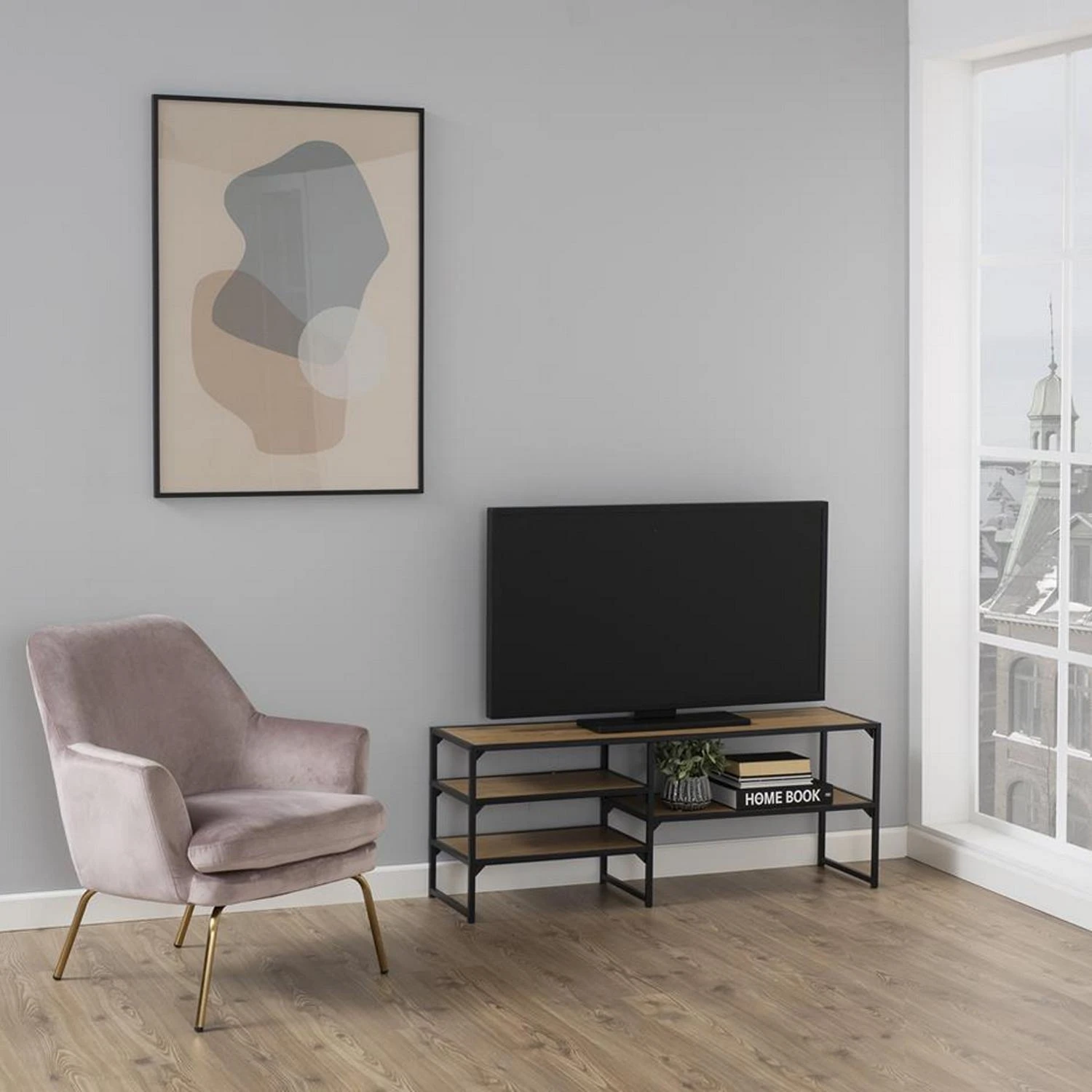 TV staliukas Home4You Actona TV spintelė Seaford natūralus