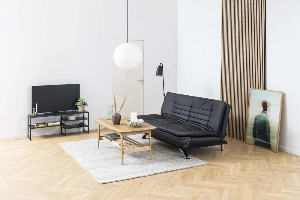 TV staliukas Home4You Televizoriaus stalas „Seaford“, juoda