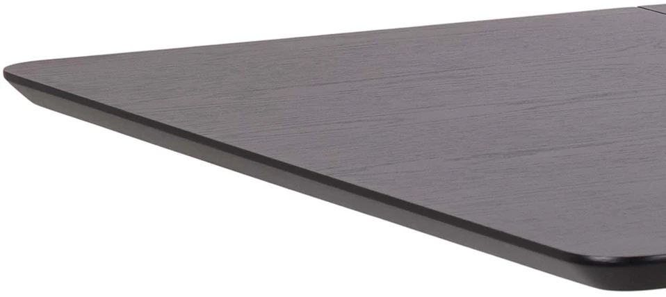 Home4You Valgomojo stalas ROXBY 80/120x80xH76cm, juodas