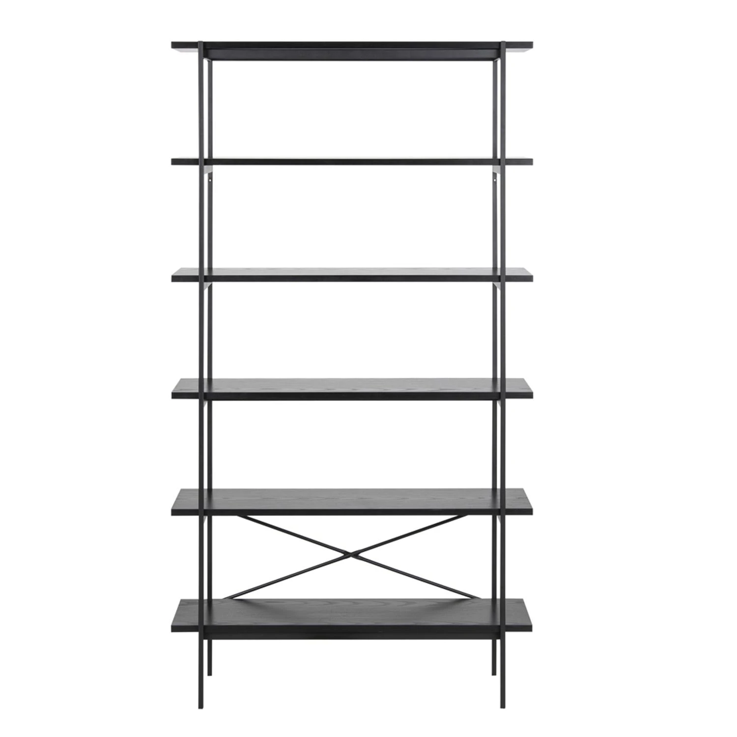 Home4You Wall unit ANGUS 94x27xH172cm, juodas