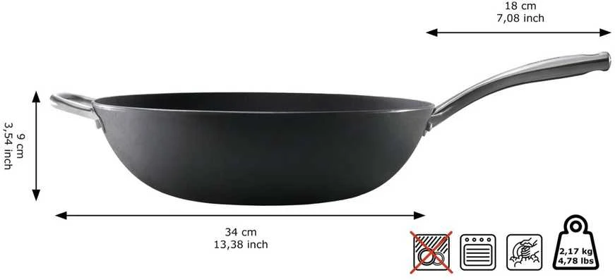 Ketaus WOK keptuvė Skottsberg 34cm
