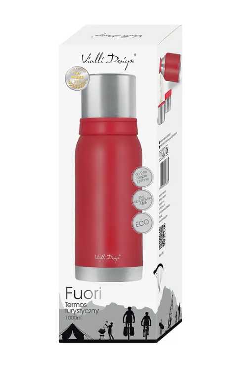Vialli Design Termosas Fuori 1l raudonas