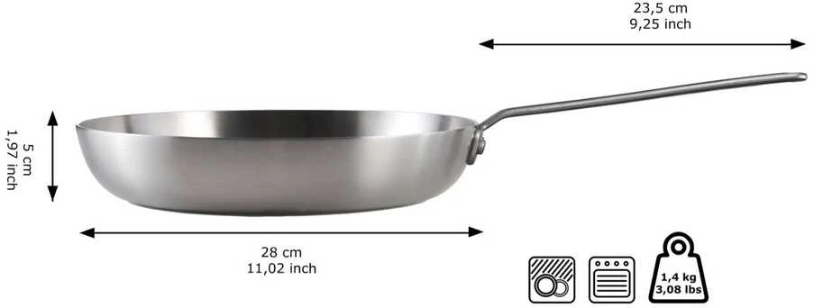 Nerūdijančio plieno keptuvė Skottsberg 28cm