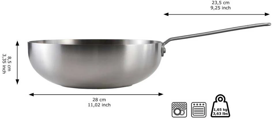 Nerūdijančio plieno WOK keptuvė Skottsberg 28cm