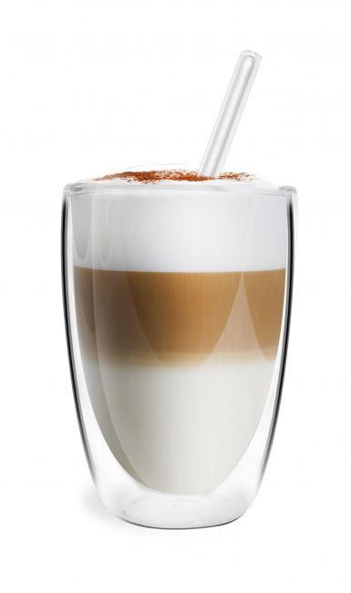 Vialli Design Puodelių dvigubomis sienelėmis su šiaudeliais rinkinys 6vnt. 350ml Vita 6865