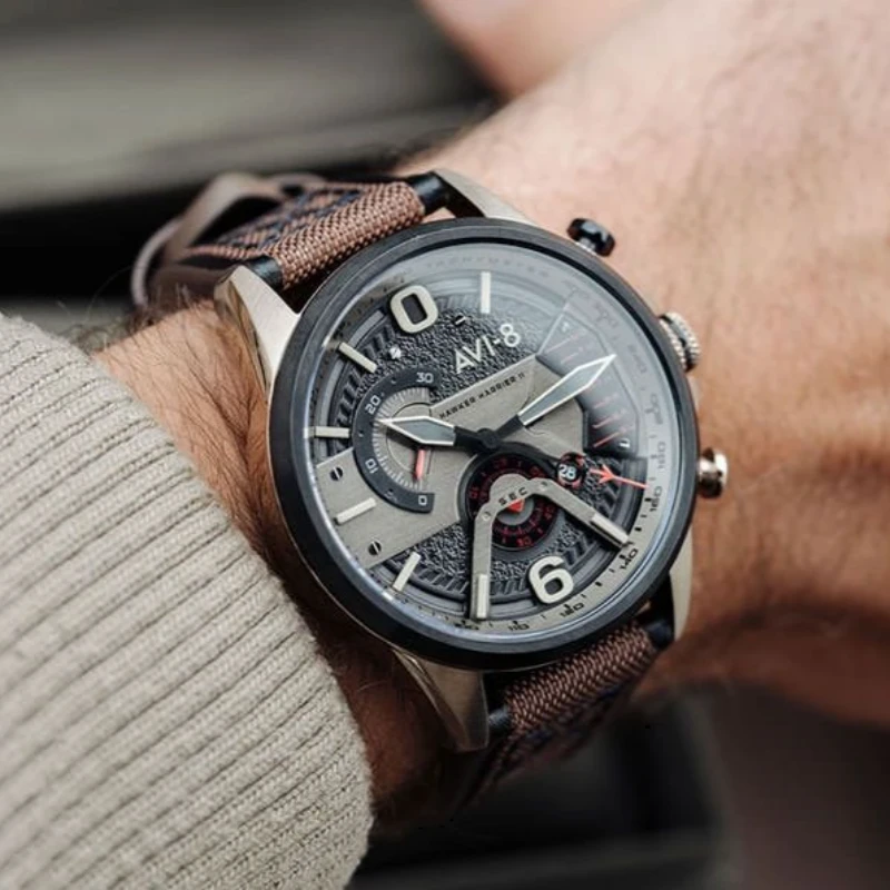 Laikrodis AVI-8 HAWKER HARRIER II Retrograde Chronograph AV-4056-06
