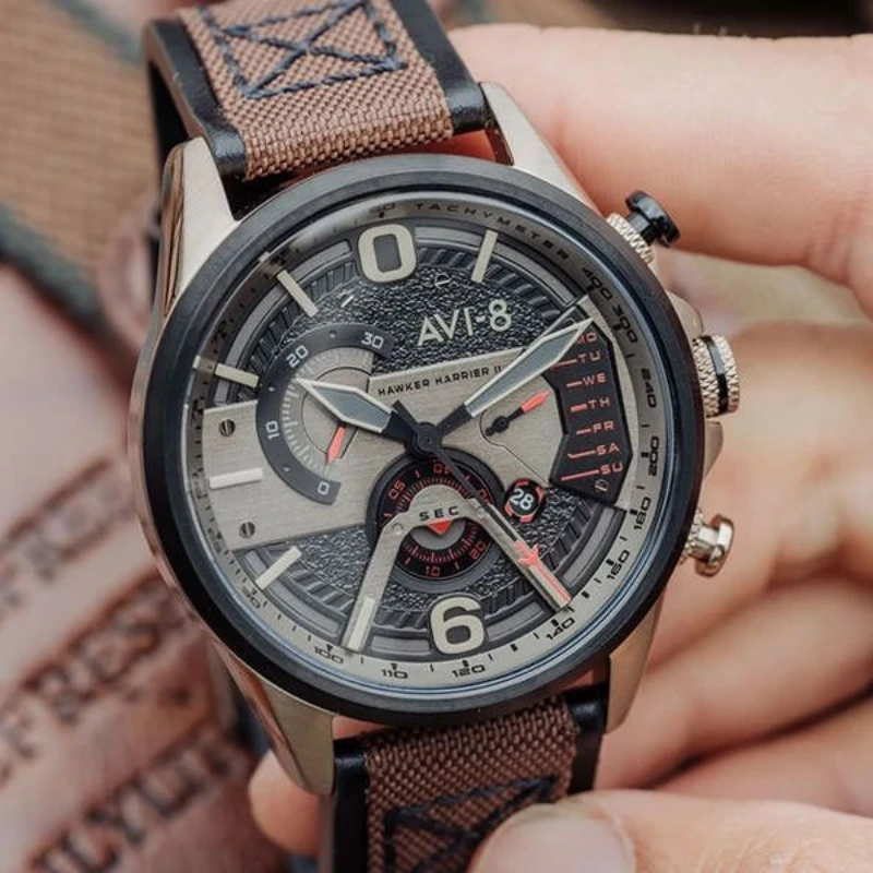 Laikrodis AVI-8 HAWKER HARRIER II Retrograde Chronograph AV-4056-06