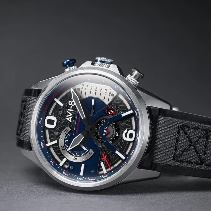 Laikrodis AVI-8 HAWKER HARRIER II Retrograde Chronograph AV-4056-04