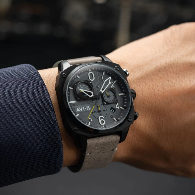 Laikrodis AVI-8 Hawker Hunter Retrograde Chronograph AV-4052-03
