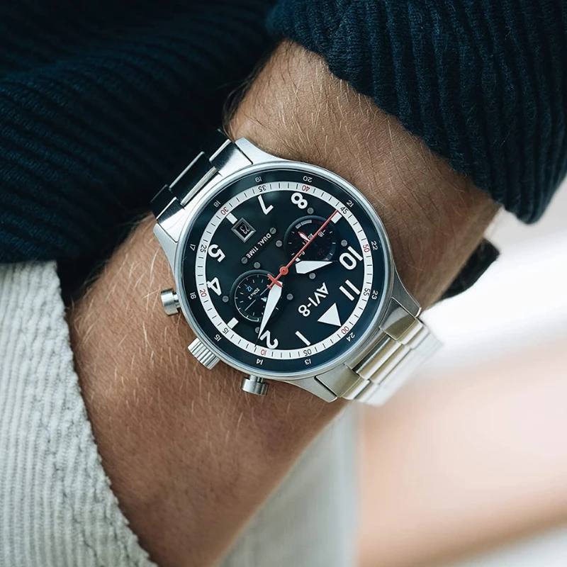 Laikrodis AVI-8 Hawker Hurricane Dual-Time AV-4088-11