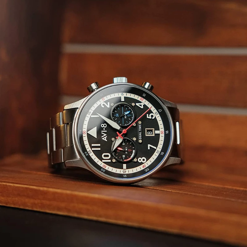 Laikrodis AVI-8 Hawker Hurricane Dual-Time AV-4088-11