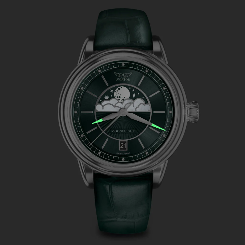 Laikrodis AVIATOR Douglas Moonflight V.1.33.2.263.4