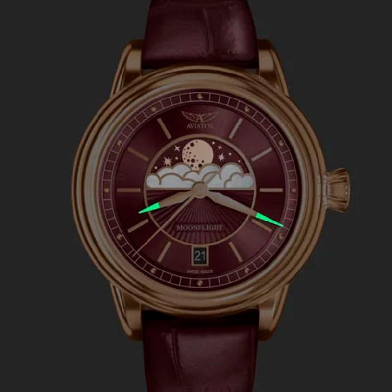 Laikrodis AVIATOR Douglas Moonflight V.1.33.2.265.4
