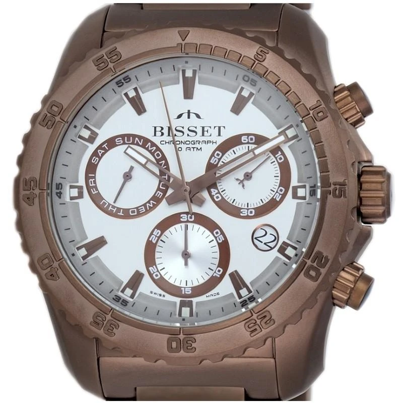 Laikrodis BISSET Titanium Chrono BSDF16VISY10BX