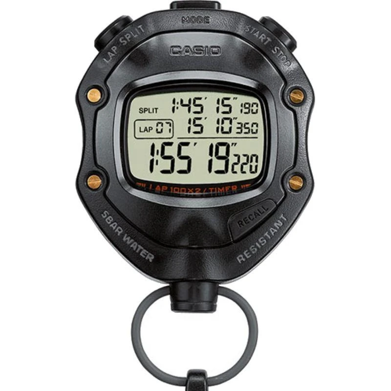 Laikrodis Casio Digital Juodas Stopwatch HS-80TW-1EF