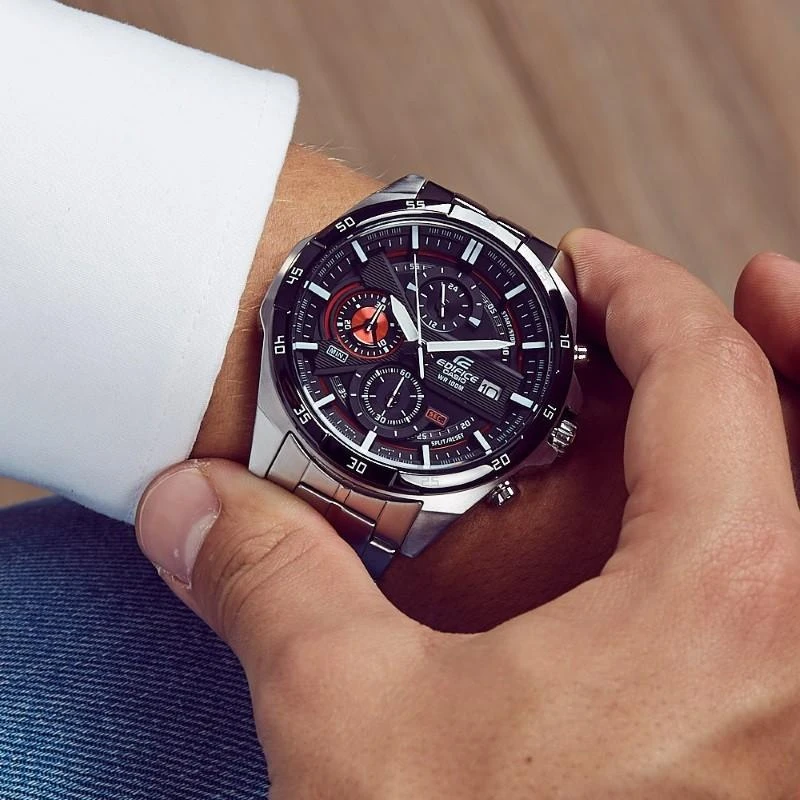 Casio EFR-556DB-1AVUEF rankinis laikrodis Kištukinis Juoda