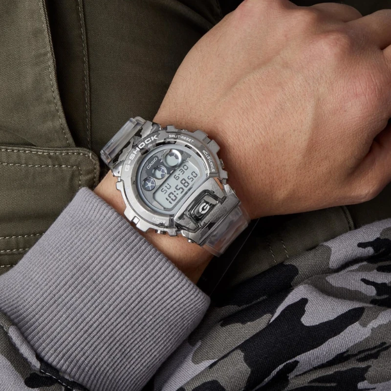 Laikrodis Casio G-SHOCK G-CLASSIC GM-6900SCM-1ER Skeleto kamufliažas
