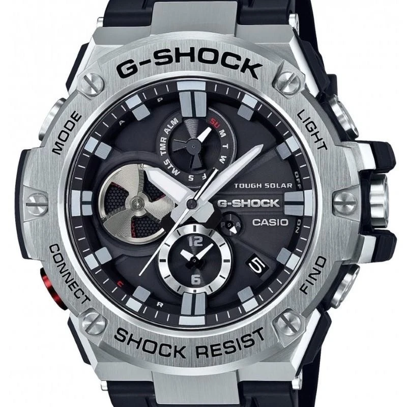 „Casio G-Shock G-Steel“ „Bluetooth“ saulės laikrodis GST-B100-1AER