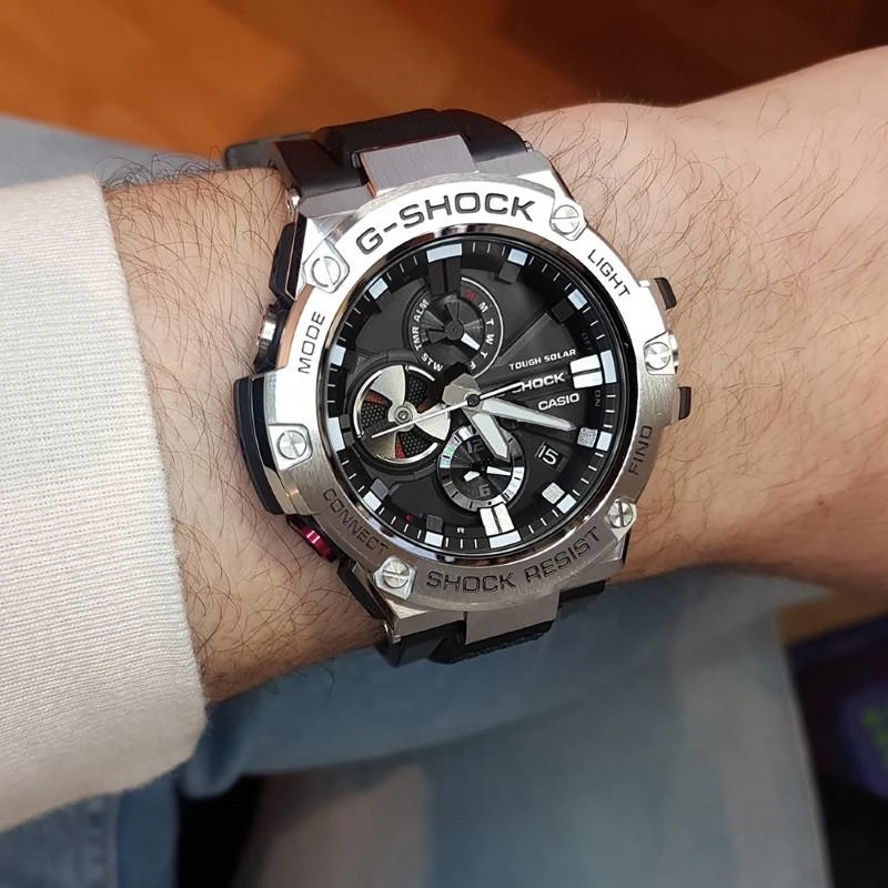 „Casio G-Shock G-Steel“ „Bluetooth“ saulės laikrodis GST-B100-1AER