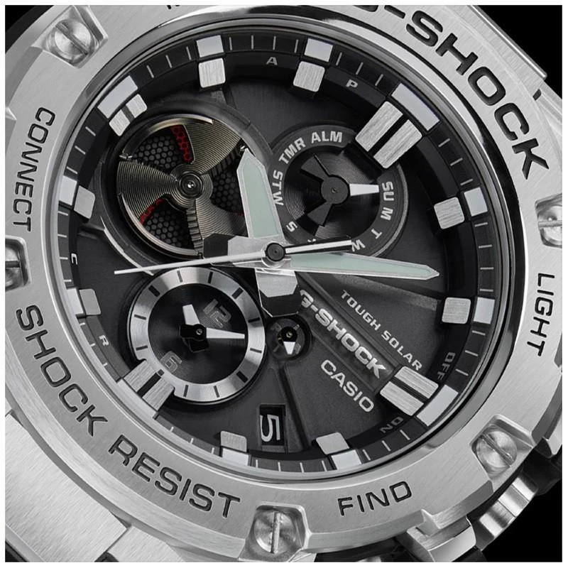 „Casio G-Shock G-Steel“ „Bluetooth“ saulės laikrodis GST-B100-1AER