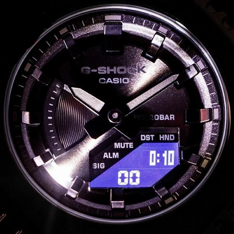 Laikrodis Casio G-shock Original GM-S2100B-8AER Dengtas metalu