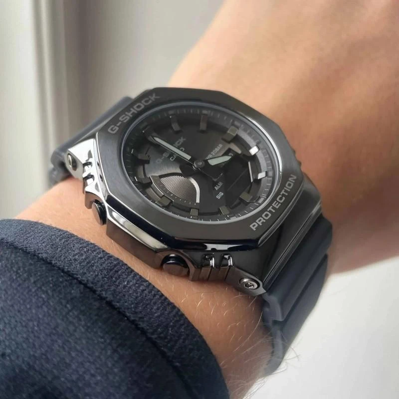 Laikrodis Casio G-shock Original GM-S2100B-8AER Dengtas metalu