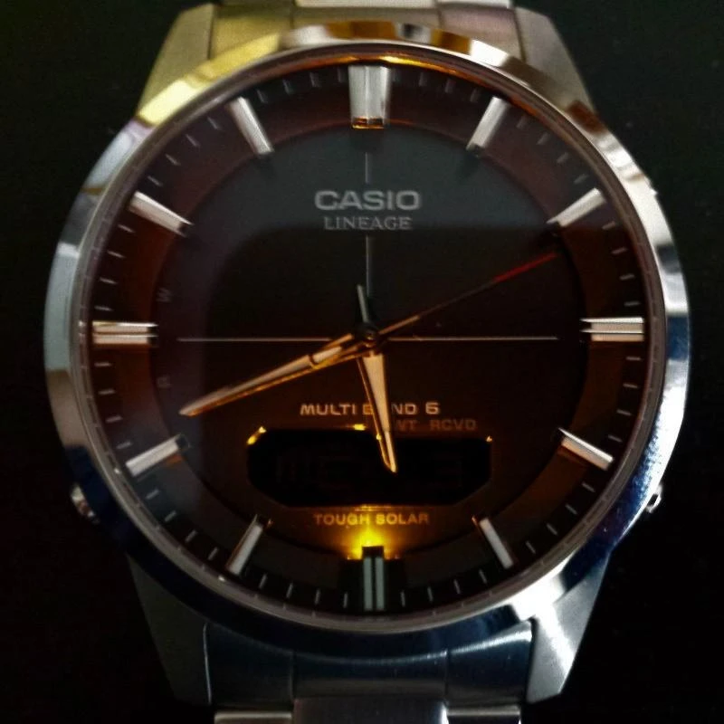 Casio saulės energija valdomas radijo bangomis valdomas laikrodis LCW-M170DB-1AER